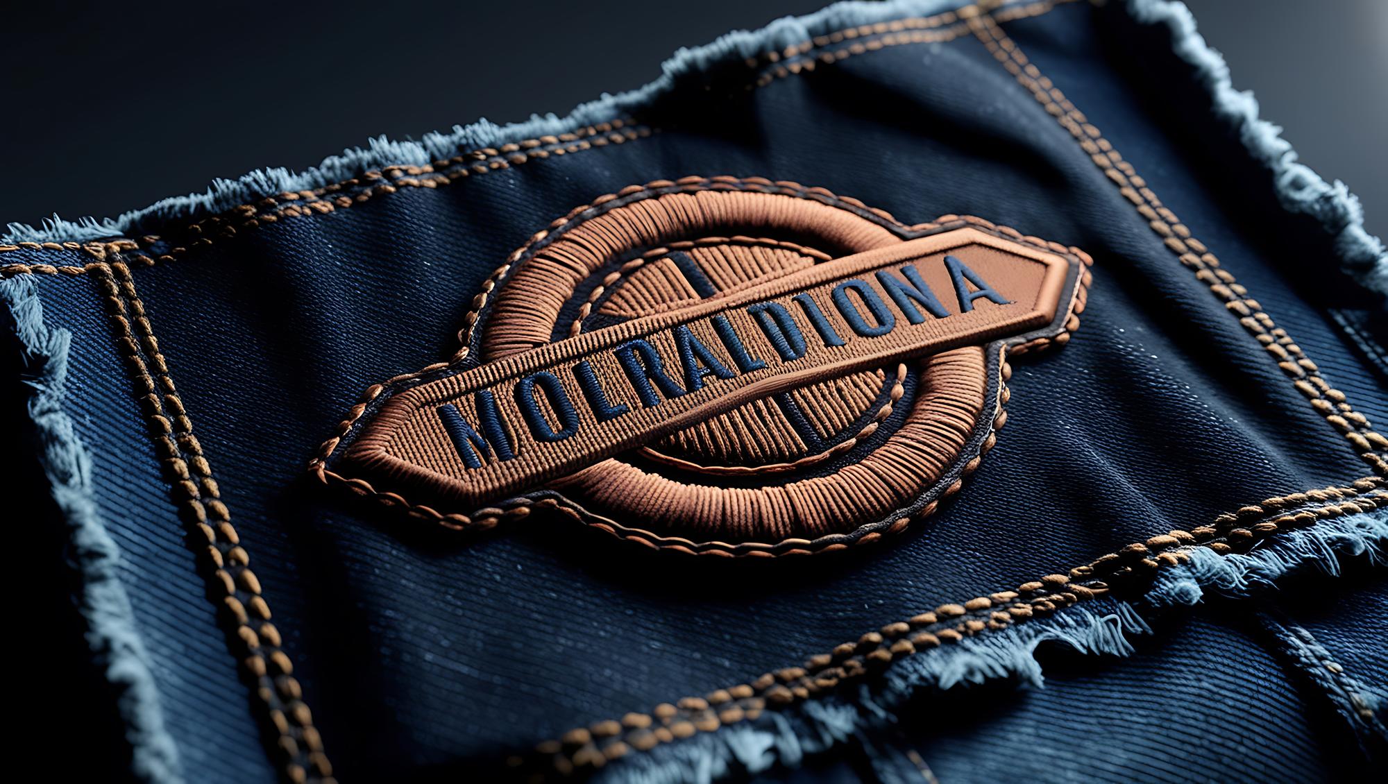 Branded embroidered patch